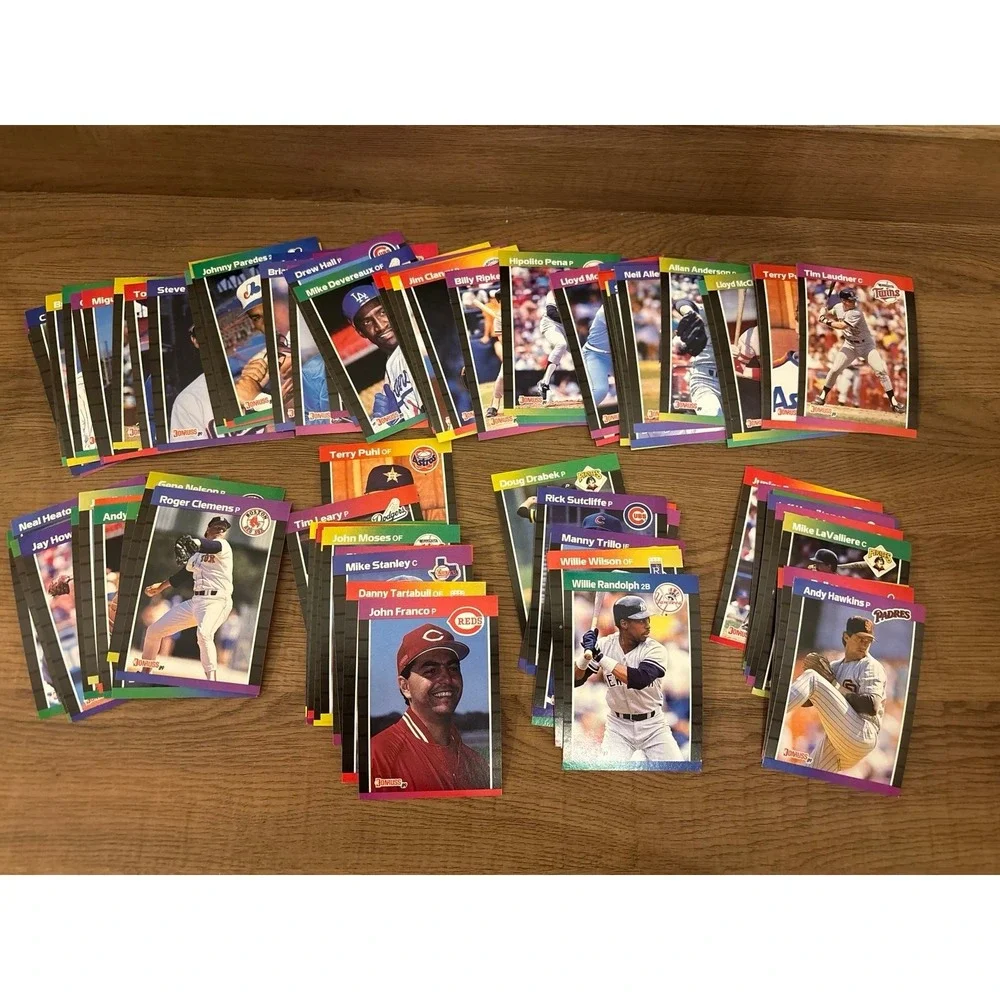 Over 80 - 1989 Donruss Baseball Cards Excellent Condition No Duplicates